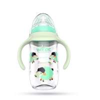 High Quality BPA Free Plastic Food Grade Milk PP Baby Feeding Bottle With Sippy